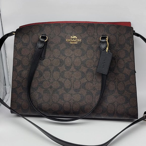 Coach tatum carryall in signature canvas Clearance